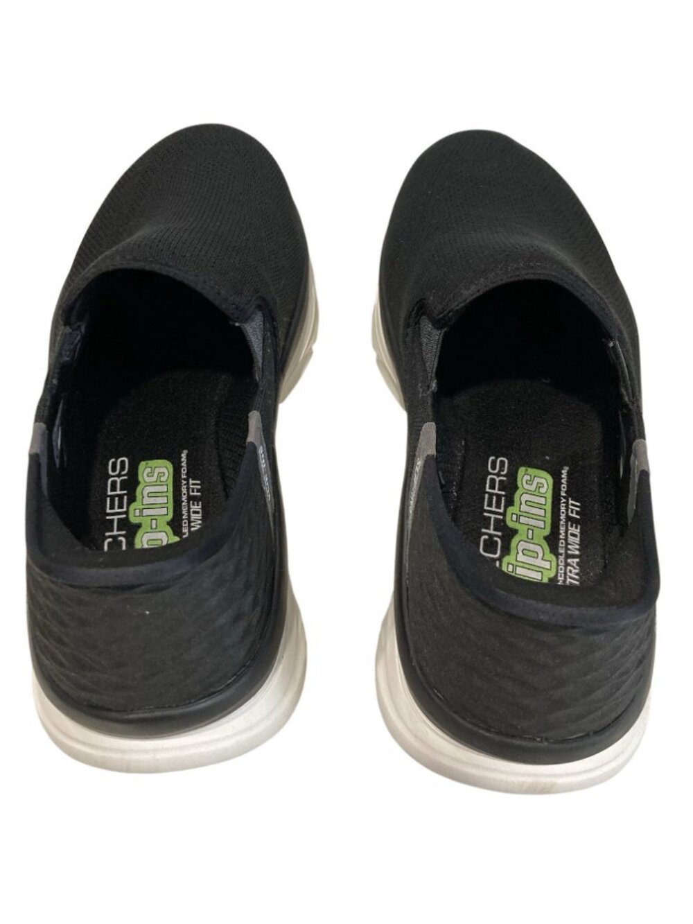 Skechers D Lux Walker Shoes size 11 4E Extra Wide Black Slip In Sneaker 232455WW - Picture 8 of 12